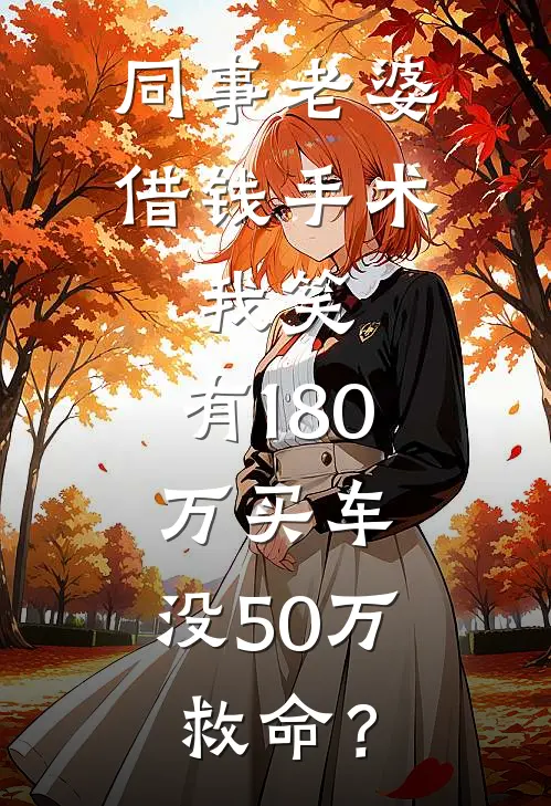 同事老婆借钱手术，我笑：有180万买车，没50万救命？