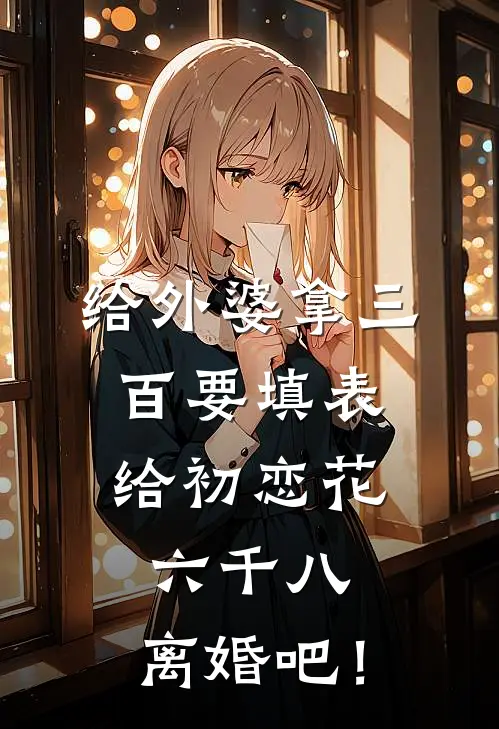 给外婆拿三百要填表，给初恋花六千八，离婚吧！