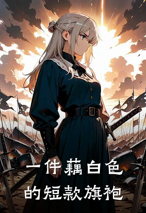 一件藕白色的短款旗袍